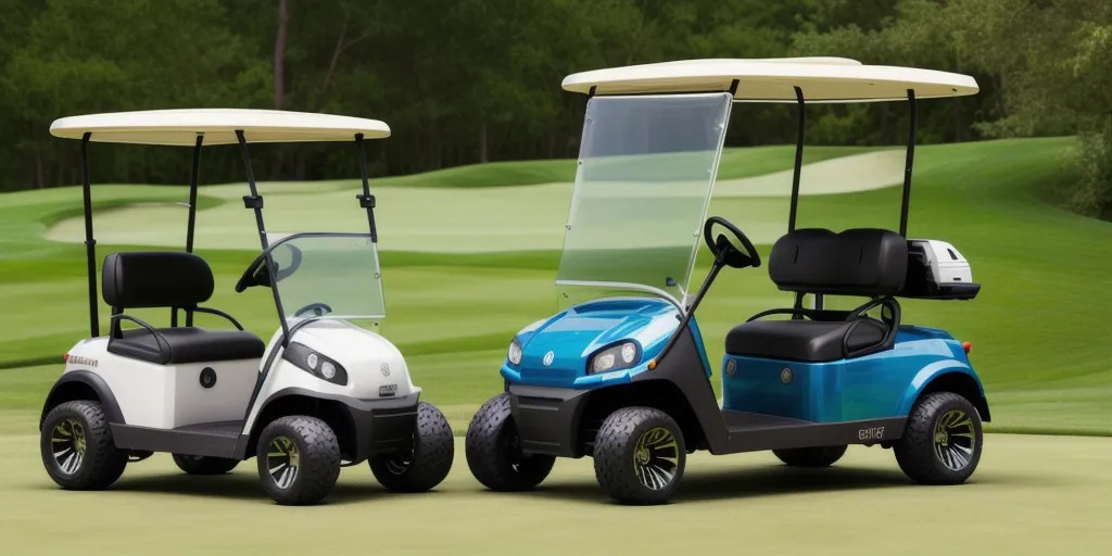 Is a slight humming noise normal when charging a golf cart battery?