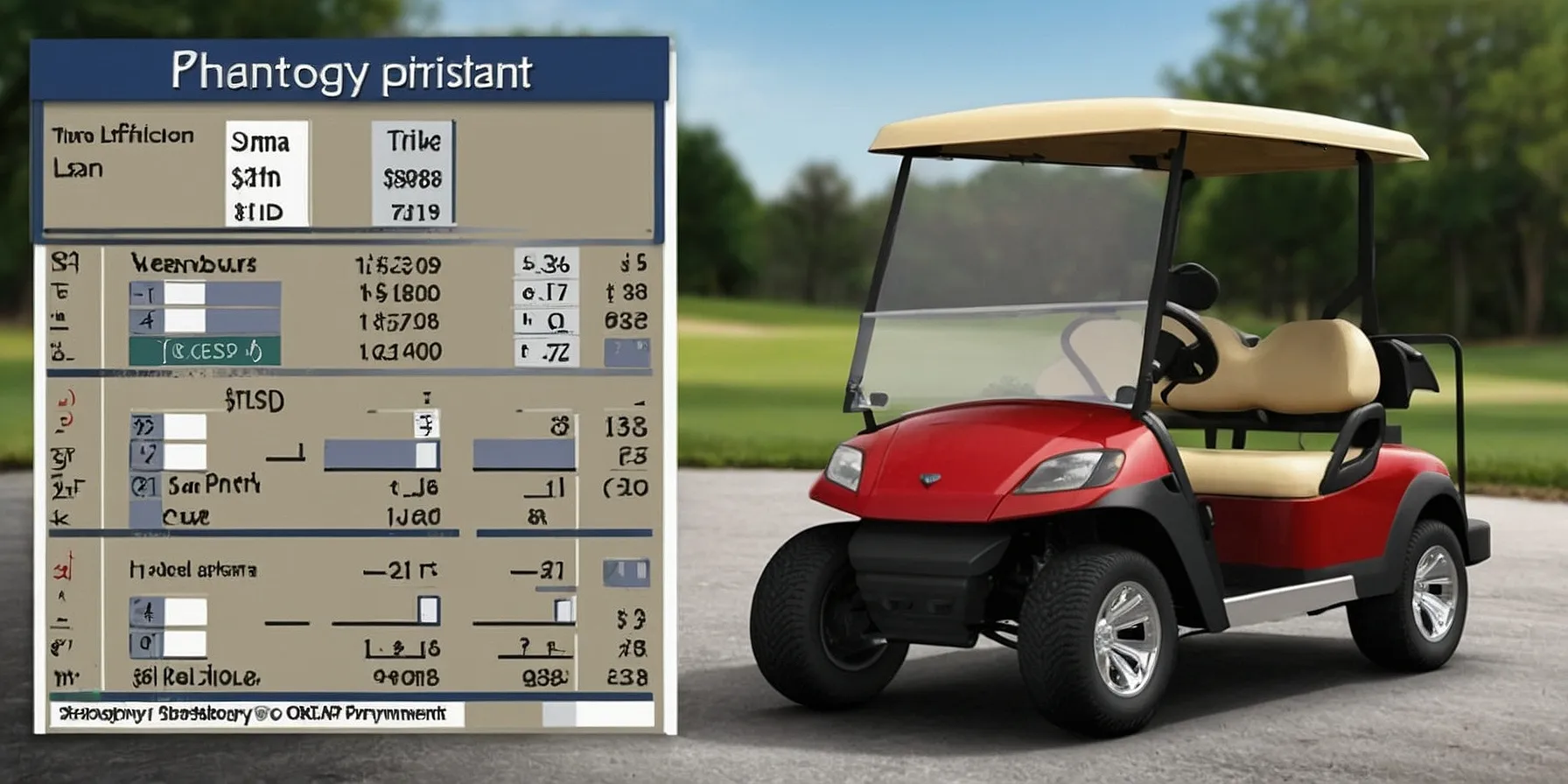 How Much Is It To Finance A $5,000 Golf Cart? 5 What impact does a down payment have on the monthly payments for a $5,000 golf cart loan?