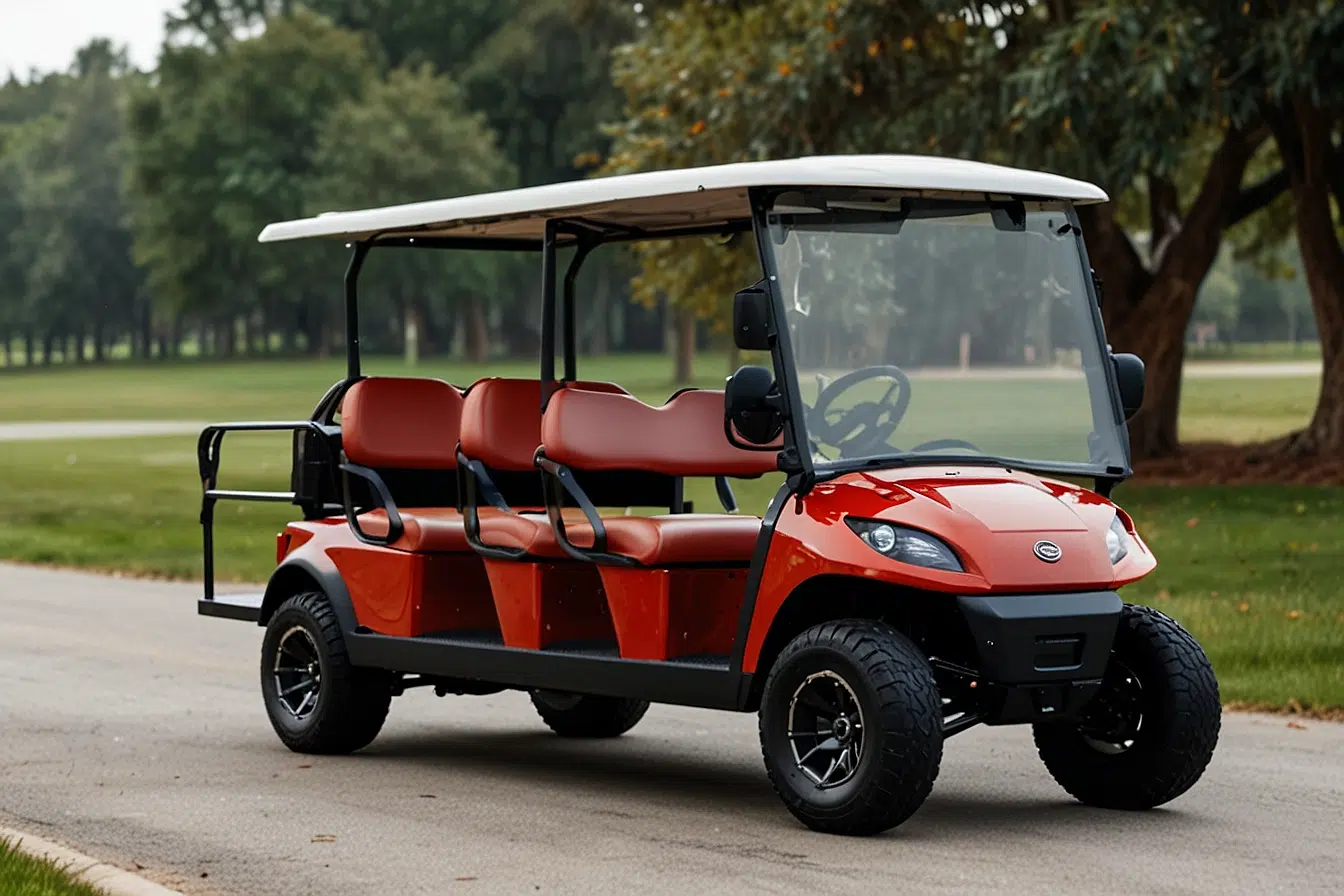 What Safety Features Does The Golf Cart Evolution D5 Maverick 6 Have? 2 Evolution D5 Mav 3