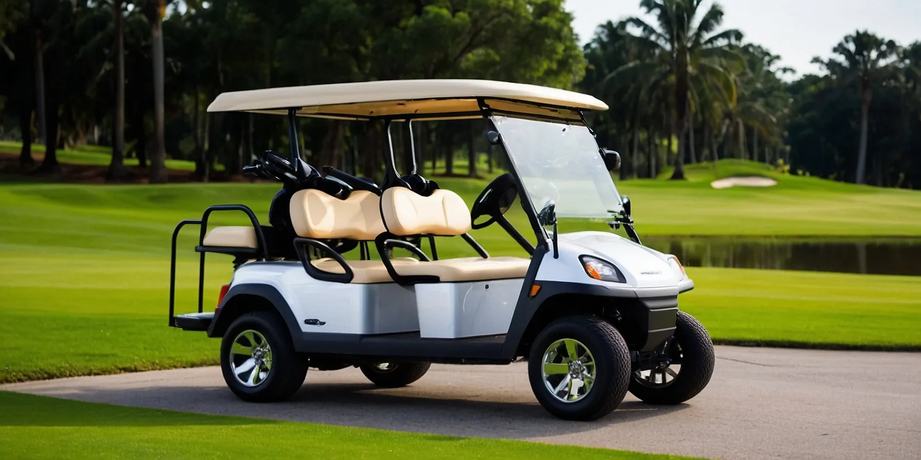 What Customization Options Are Available For The Golf Cart Evolution D5 6 Seater? 4 How can you enhance the appearance and performance of the golf cart evolution d5 6 seater with wheel designs and sizes?