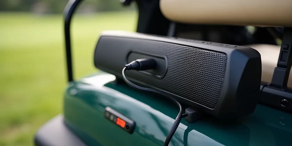How To Install Bluetooth Speakers In Golf Cart? 5 How do you connect bluetooth speakers to a power source in a golf cart?