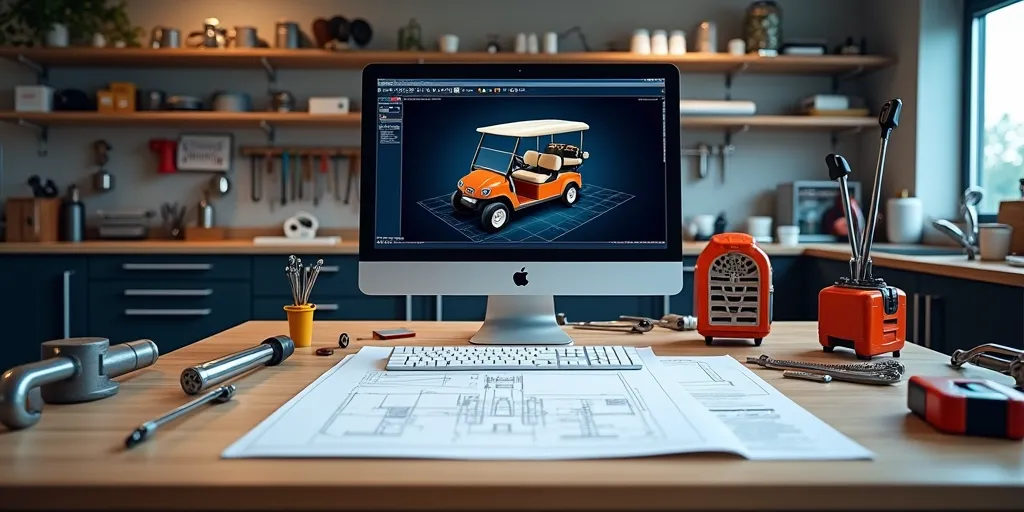 What is the first step in starting a custom golf cart business?