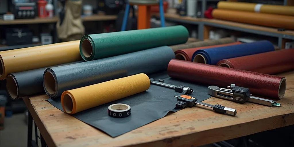 What factors determine the amount of vinyl needed to wrap a golf cart?