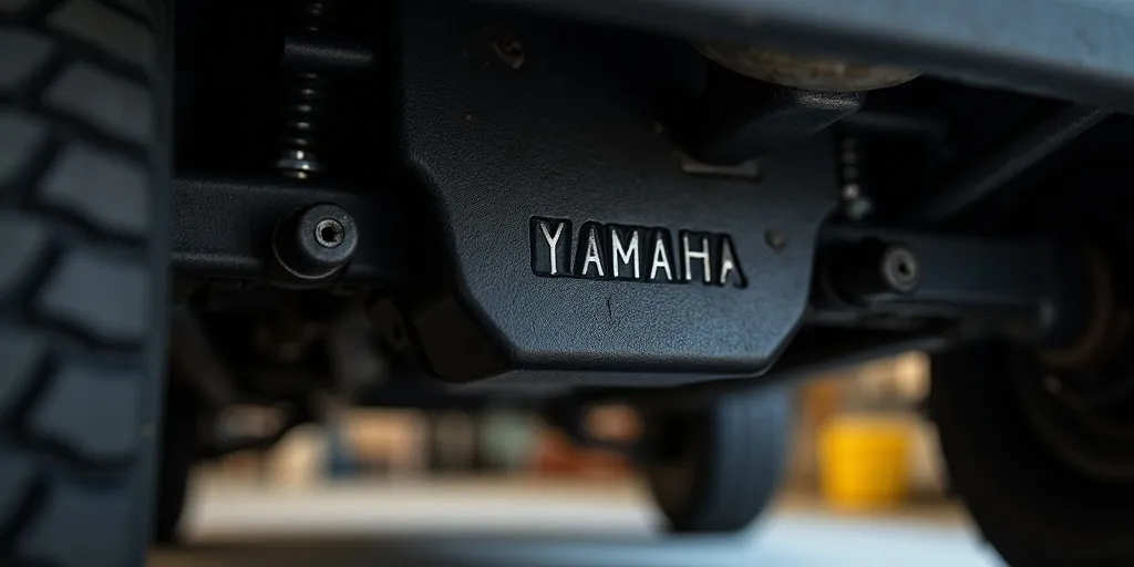 Where can you find the serial number on a yamaha golf cart?